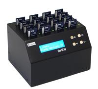 EZ DUPE Mini SD Pro Duplicateur de cartes SD/microSD 1:15 - 2 Go/min - Effaceur/désinfectant autonome à mémoire flash multiple, vitesses jusqu'à 25 Mo/sec (DM-FD0-8SD15B)
