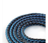 EZ EAR Câble de mise à niveau KBEAR ST16 MMCX 16 cœurs 5N Pin plaqué or pour Shure SE535, SE315, SE215, SE425, SE846, UE900 (MMCX 2,5 mm, noir et bleu)