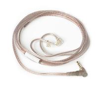 EZ EAR Nex KZ Câble d'écouteurs 2 broches en cuivre haute pureté 3,5 mm pour ZSN/ZSN PRO/ZS10 PRO/AS16/AS12/ZSX/ZSN PRO-X/ZAX/DQ6/AST/ZAS/EDX PRO/ZEX (broche C 3,5 mm, noir, micro)