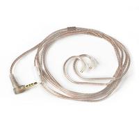 EZ EAR NEX KZ IEM Câble de rechange en cuivre sans oxygène pour ZST/ZSR/ED12/ES3/ES4/ZS10/AS06/AS10/BA10/ZST-X/EDX (broche B 3,5 mm, noir, micro)