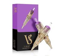 EZ TATTOO Aiguilles de Cartouche de Tatouage - 20pièces #04 (1RL) Maquillage Permanent SMP 0.18MM Round Liner Microblading Aiguille Tatouage pour Stylo de Machine à Tatouer - V SELECT