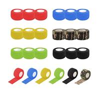 EZ Tattoo Grip Tape - 24pièces (2.5cm x 4.5m) Ruban adhésif auto-adhésif élastique Rouleau de bandage pour machine de tatouage Grip Accessoires Fournitures de tatouage (Mixed Color)