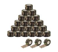 EZ Tattoo Grip Tape - 24pièces (2.5cm x 4.5m) Ruban adhésif auto-adhésif élastique Rouleau de bandage pour machine de tatouage Grip Accessoires Fournitures de tatouage (Camo)