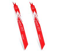 EZACR 1/2/3 pièces Lame de scie sabre en carbure R678HM R978HM Endurance pour métaux épais, fonte, acier allié 150mm / 225mm 8TPI 3Pcs 150mm R678HM