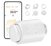 EZAIoT Thermostat de radiateur Bluetooth TRV702B | Thermostat de radiateur intelligent, sans Wi-Fi, programmable avec contrôle par application à proximité