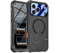Ezanmull Coque étanche magnétique pour iPhone 17 Pro Max, protection d'écran et d'appareil photo intégrées, résistante aux chocs, IP68 sous l'eau, anti-poussière et antichoc pour iPhone 17 Pro Max 6,7