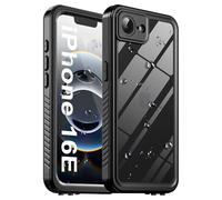 Ezanmull Coque étanche pour iPhone 16e 2025 avec lentille intégrée et protecteur d'écran, étanche IP68, résistant aux chutes militaires, coque de protection intégrale sous l'eau pour iPhone 16e 2025
