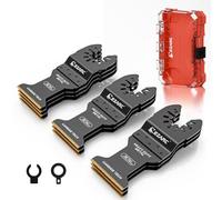 EZARC Carbure Lame de Scie Oscillante, Outil Multifonction Saw Blades Accessoires Idéal pour Enlever le Métal Durci, les Clous, les Boulons et Les vis, 10-piece
