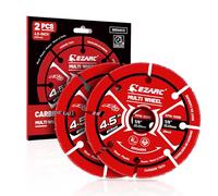 EZARC Disques de coupe multi-roues en carbure 115 mm, lot de 2