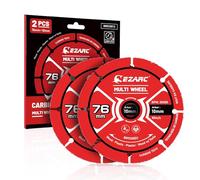 EZARC Disques de coupe multi-roues en carbure 115 mm, lot de 2 (76mm x 22.2 mm)
