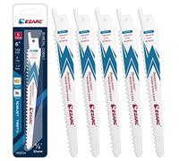 EZARC Lame de scie sabre Bois de Démolition 150 mm 6TPI R622DH (5-Pack)