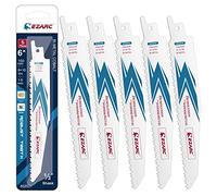 EZARC Lame de scie sabre en bois et métal 150mm de démolition 10TPI R630DM (5-Pack)