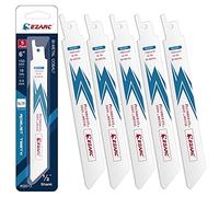 EZARC Lame de scie sabre mince en métal de coupe 150 mm 18TPI R622PT (5-Pack)