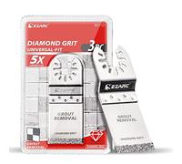 EZARC Lame Diamantée Oscillante, Lames de Scie Multi-Outils, Lames de Scie Multi-Outils à Ras pour Enlever le Mortier de Jointoiement, Mortier de Nettoyage, Lot de 3