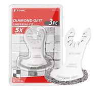 EZARC Lame oscillante diamantée, lames de scie multi-outils, lames de scie à mortier pour enlever le mortier de jointoiement DO57S, pack de 3
