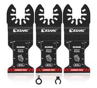 EZARC Lames de scie oscillantes en carbure, lames multi-outils à usage général à dégagement rapide pour le métal, les clous, le bois, le plâtre, les cloisons sèches et le PVC, paquet de 3