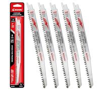 EZARC Lot de 5 lames de scie alternative Fleam pour l'élagage des arbres et la coupe du bois