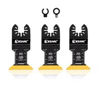 EZARC Titane Oscillant Multitool Lame pour bois, métal et matériau dur, 3-pack