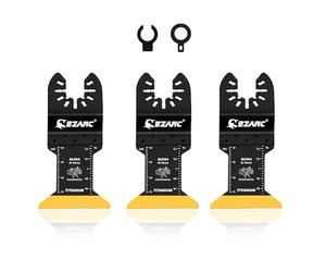 EZARC Titane Oscillant Multitool Lame pour bois, métal et matériau dur, 3-pack