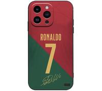 EZB Coque pour iPhone sur le thème du joueur de football Legend | Coque en silicone souple, absorbant les chocs (Ronaldo, iPhone 14 Pro Max)