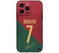 EZB Legend Football Player Coque iPhone Phone Case | Coque en silicone souple, absorbant les chocs (Ronaldo, iPhone XR)