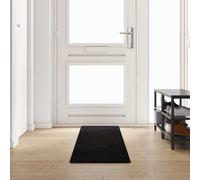 Ezbryzmatic Tapis de sol touffeté - 100 % polypropylène - Antidérapant - À poils courts - Pour couloir, salon, chambre à coucher, bureau, entrée - Insonorisant - Noir - 50 x 300 cm