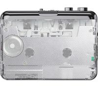 ezcap218PT lecteur de cassette portable, cassette au format MP3, fonction de retour automatique, avec logiciel d'édition, peut également être comme talkie-walkie autonome avec écouteurs