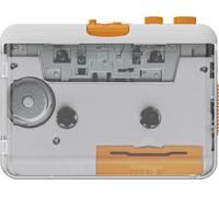 ezcap218SP Lecteur de cassettes, lecteur de cassettes portable, format cassette vers MP3, blanc, livré sans pile