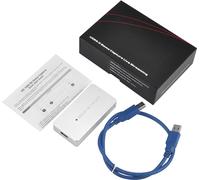 ezcap287P USB 3.0 HD Capture Card Enregistreur de jeux vidéo 1080P Live Streaming Converter Plug and Play pour XBOX One PS3 PS4 WII U Argent