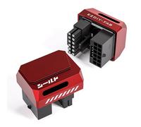 EZDIY-FAB Adaptateur PCIe 5.0 - 600 W 12 + 4 broches, connecteur d'alimentation GPU 16 broches 12 VHPWR, angle droit de 180 degrés - Compatible avec cartes graphiques RTX 3090Ti, 4070Ti, 4080, 4090 -