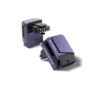 EZDIY-FAB Adaptateur PCIe 5.1-600W 12+4pin,16pin 12VHPWR GPU Power Connector,12V-2x6 GPU Adapter, Angle Droit 90 degrés - Compatible avec RTX 3090Ti, 4070Ti, 4080, 4090 GPU - Type RVS, Violet,1 Pack