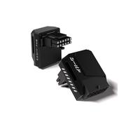 EZDIY-FAB Adaptateur PCIe 5.1-600W 12+4pin,16pin 12VHPWR GPU Power Connector,12V-2x6 GPU Adapter,Angle Droit 90 degrés - Compatible avec Les GPU RTX 3090Ti, 4070Ti, 4080, 4090 -Type RVS, Noir,1 Pack