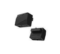 EZDIY-FAB Adaptateur USB 3.2 Gen 1 19 broches 90 degrés en forme de L, adaptateur d'en-tête interne USB 3.0 de carte mère, convertisseur mâle à femelle 19 broches/20 broches pour panneau avant USB-A