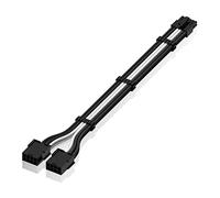 EZDIY-FAB Câble d'extension PSU 12 broches vers double 8P, câble d'extension à manchon PCIe 16AWG pour RTX 3060ti 3070 3080 3080ti 3090- Noir/Blanc [300 mm]