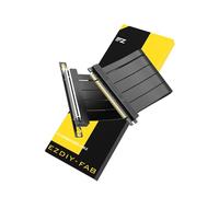 EZDIY-FAB Câble élévateur PCIE 5.0, ultra flexible 128 Go/s bande passante GPU, support vertical pour RTX 5090 4090 & RX 9000, rétrocompatible PCIE 4.0/3.0, angle droit, 30 cm, noir