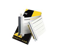 EZDIY-FAB Câble riser PCIe 5.0 X16, bande passante de 128 Go/s, pour GPU RTX 50/40 et RX 9000/7000, carte d'extension, rétrocompatible avec PCIe 4.0/3.0, montage vertical du GPU, droit-20cm,blanc