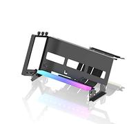 EZDIY-FAB GPU PCIe 4.0 Support de Carte Graphique Réglage Multi-Angle avec LED ARGB 5V 3 Broches,kit de Support de Carte vidéo VGA avec câble de Montage PCIe 4.0 X16 Gen4 17cm/6.69in-Noir