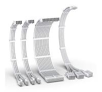 EZDIY-FAB Kit de câbles gainés PCIE 5.0 12VHPWR, rallonge de câble d'alimentation 16 AWG, câble gainé pour PC, câble d'extension RTX4080/4070Ti 24 broches ATX/(4+4) PIN-EPS/(12+4) broches vers 3 x 8