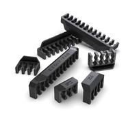 EZDIY-FAB Kit de peigne pour câble d'extension de câble d'alimentation 16AWG, 18AWG, comprend 4 câbles 24P + 16 x 8P + 8 x 6P-noir