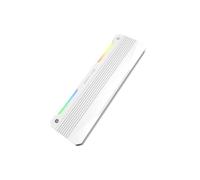 EZDIY-FAB RH01 Dissipateur mémoire ARGB pour RAM, DDR4/DDR5, Lot de 1,Blanc | Sync ARGB 5V 3 broches, compatible DDR4/DDR5, dissipateur alu, refroidissement RAM, pour PC performance