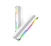 EZDIY-FAB RH01 Lot de 2 dissipateurs thermiques ARGB RAM, répartiteur de chaleur pour DDR5 DDR4, refroidisseur RAM en aluminium avec éclairage ARGB 5 V à 3 broches, refroidissement de mémoire PC de