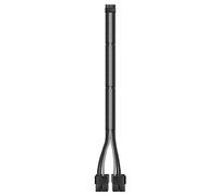 EZDIY-FAB RTX 3000 Series Câble d'extension à Gaine PCIe 12 Broches vers Double 8 Broches 300 MM - Connecteur pour NVIDIA Ampère GEFORCE RTX 3060ti 3070 3080 FE Funder Edition - Noir et Gris