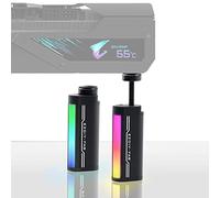 EZDIY-FAB Support Carte Graphique GPU, Carte Graphique 5V 3PIN ARGB Support de Renfort GPU Hauteur réglable, Support d'affaissement de Carte vidéo/Support d'étui