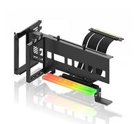 EZDIY-Fab Support Vertical pour Carte Graphique PCIe 4.0 avec Module LED ARGB 5 V 3 Broches, kit de Support de Carte vidéo VGA avec PCIe 4.0 X16 Gen4 17 cm, câble élévateur à Angle Droit de 90 degrés