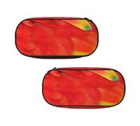 EZDLOWVBA Fantastique trousse à crayons avec imprimé plumes de perroquet, pour garçons et filles, jolie trousse à crayons avec fermeture éclair pour étudiants, trousse à crayons pour fille, fils,