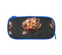 EZDLOWVBA Jolie trousse à crayons avec fermeture éclair pour garçons et filles avec imprimé rose en déclin, bleu, One Size, Trousse de beauté
