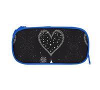 EZDLOWVBA Jolie trousse à crayons avec fermeture éclair pour garçons et filles - Motif étoile filante - Pour fille et fils, bleu, One Size, Trousse de beauté