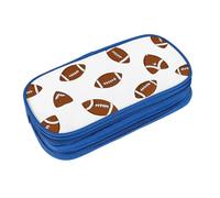 EZDLOWVBA Jolie trousse à crayons avec fermeture éclair pour garçons et filles - Motif football vert, bleu, Taille unique, Trousse de beauté