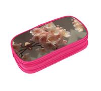 EZDLOWVBA Jolie trousse à crayons avec imprimé bouquet de fleurs de cerisier pour garçons et filles avec fermeture éclair pour étudiants, trousse à crayons pour fille, fils, bureau, rose, Taille