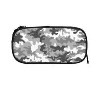 EZDLOWVBA Jolie trousse à crayons avec imprimé camouflage numérique pour garçons et filles avec fermeture éclair pour étudiants, trousse à crayons pour fille, fils, bureau, Noir , One Size, Trousse de